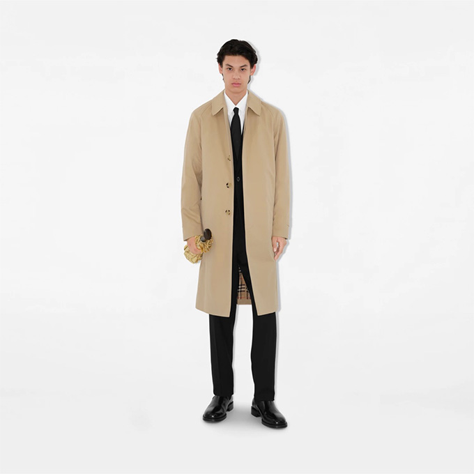 burberry camden heritage long lightweight gabardine car coat